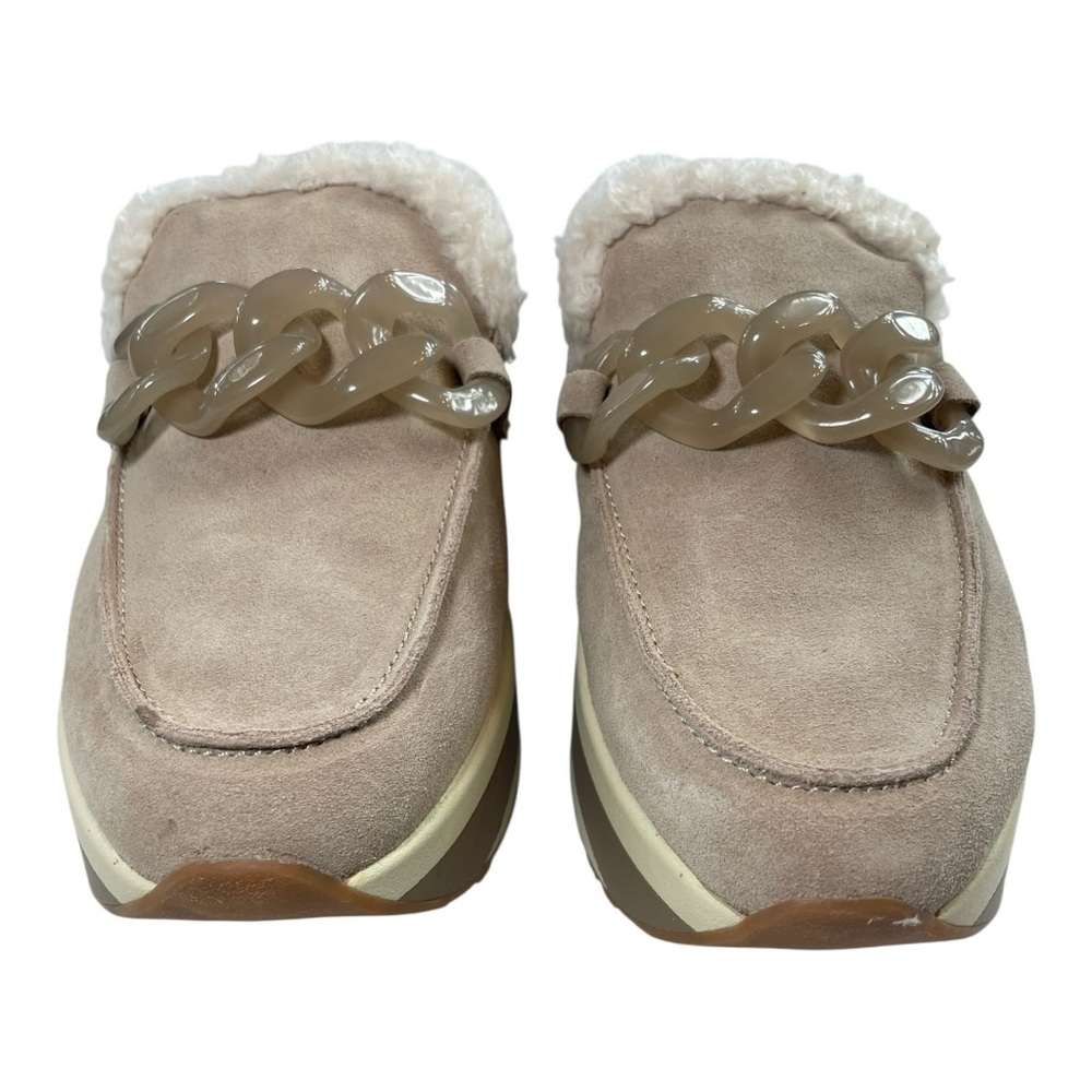 Dolce Vita Jamey Plush Suede Chain Detail Platform Loafer Mules Wmn’s Sz 8.5 New - Picture 7 of 8